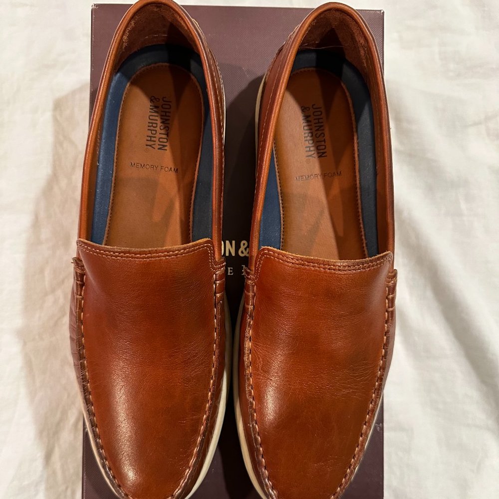 JOHNSTON & MURPHY Fessler Venetian Leather Loafers